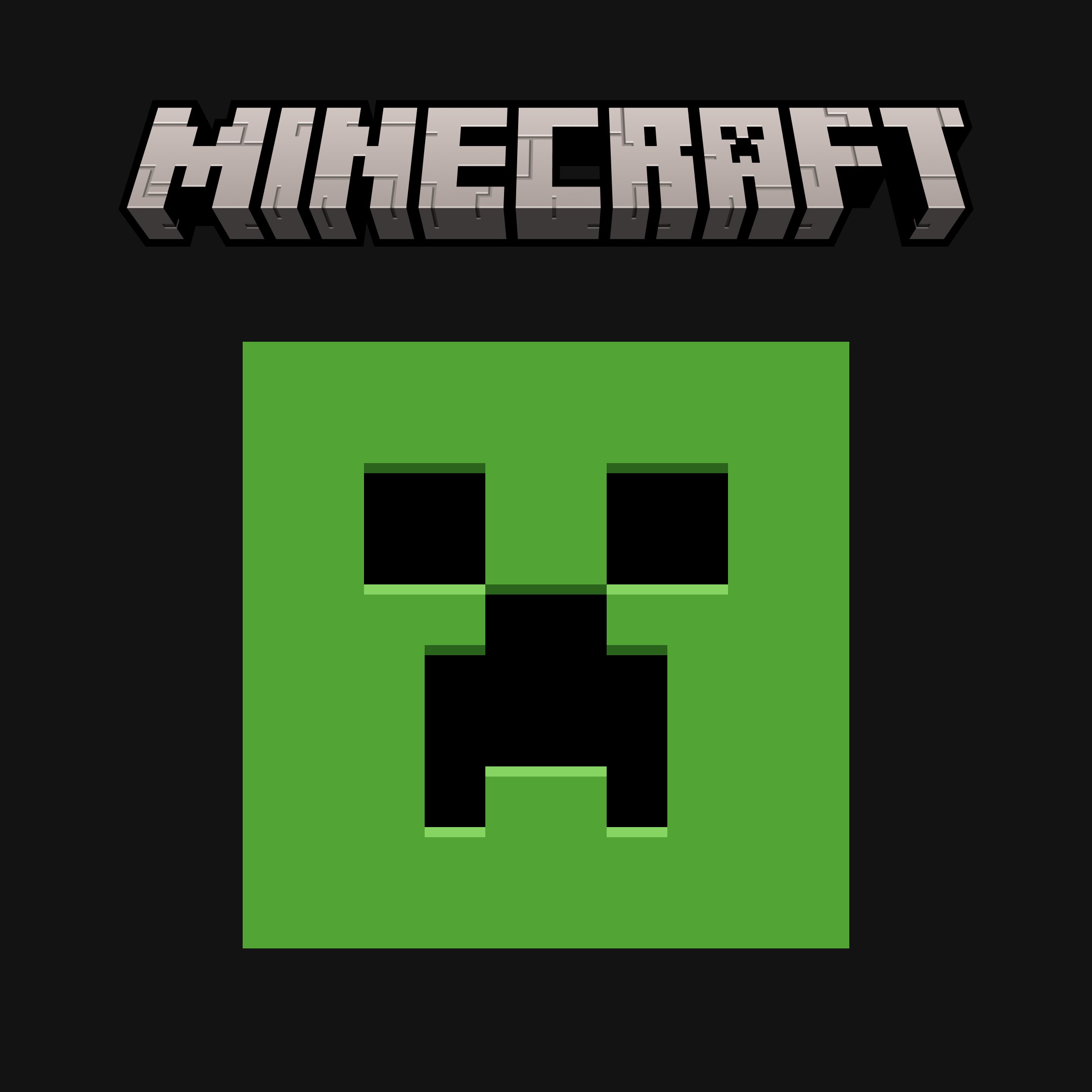 Minecraft Launcher box art with Creeper logo